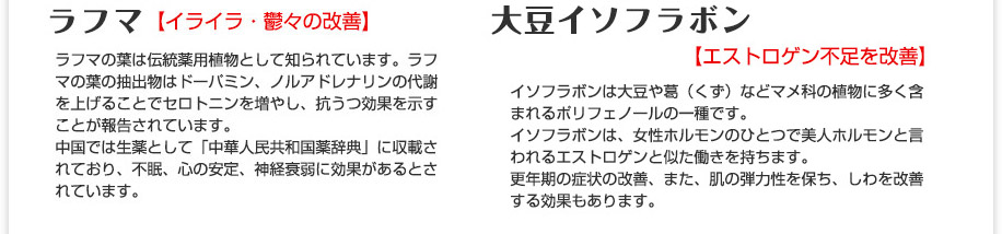 ラフマ、イソフラボンについて