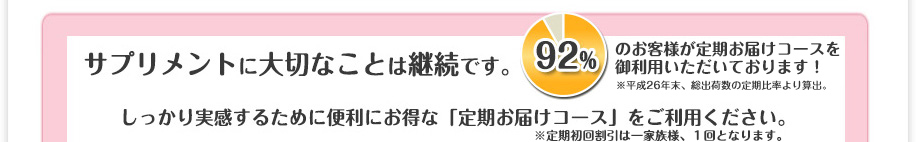 おすすめです！便利でお得な定期お届けコース