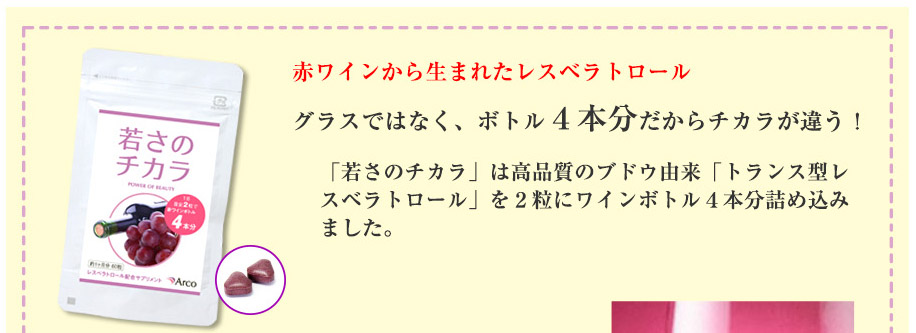 赤ワイン生まれのレスベラトロール